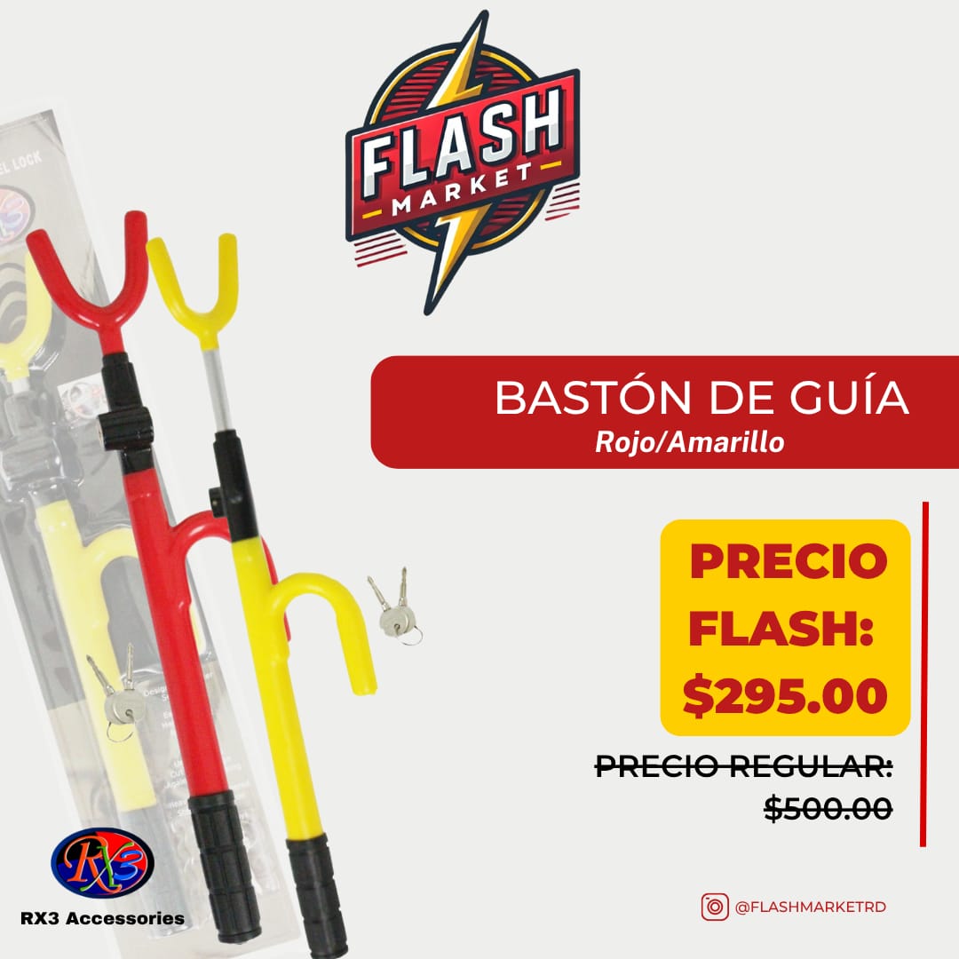 Bastón de Seguridad para Carro – RX3 Accessories (Rojo)