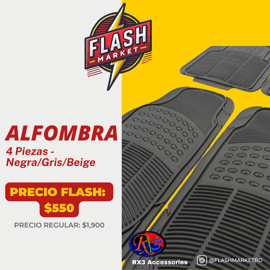 Alfombra de PVC para Carro (4 piezas) – RX3 Accessories